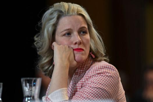 Clare O'Neil, Labor Minister for Home Affairs and Minister for Cyber Security, attends the jobs and skills summit at Parliament House in Canberra, Australia, on Sept. 1, 2022. (Martin Ollman/Getty Images)