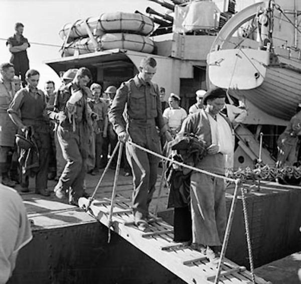 British wounded evacuated to Alexandria during the Battle of Crete, 1941. (Public Domain)