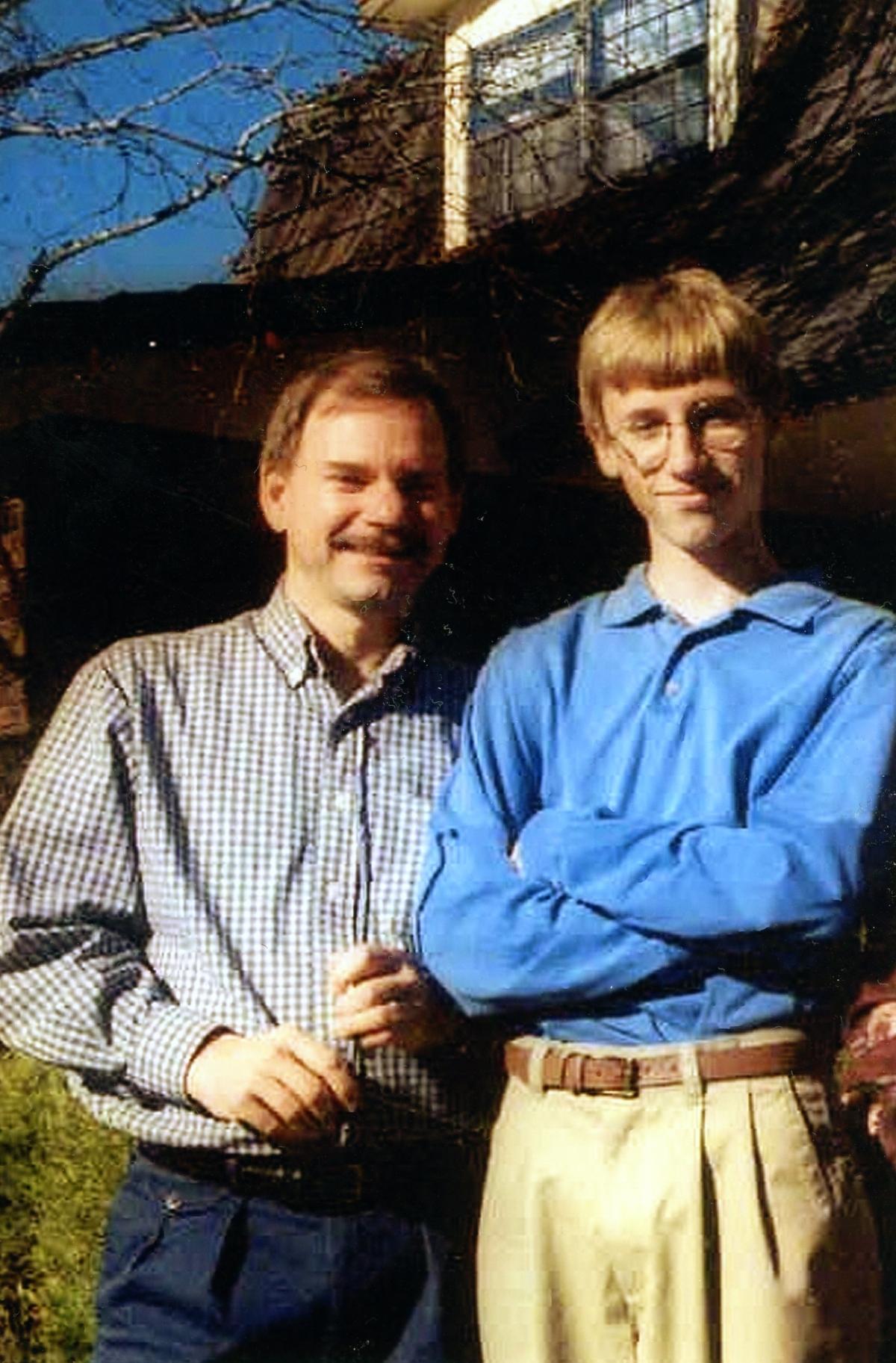 Tom Mauser and his son Dan before Dan was killed in the Columbine High School shooting in 1999. (Courtesy of Tom Mauser)
