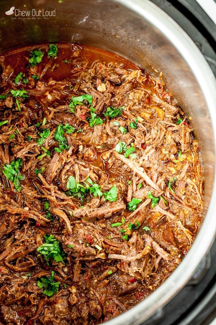 Instant Pot Beef Barbacoa is perfect for meal prep or freezer meals. (Courtesy of Amy Dong)