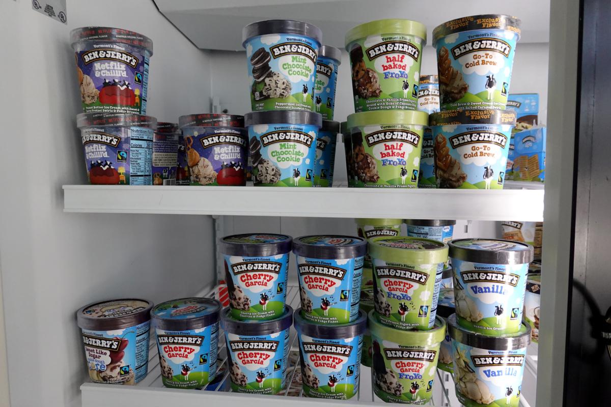 Ice cream is for sale in a Ben & Jerry's store in Miami, Fla., on Sept. 23, 2021. (Joe Raedle/Getty Images)