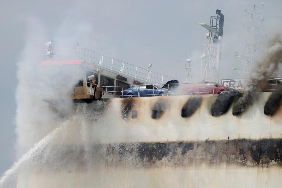 Fire That Killed 2 Aboard a Cargo Ship in New Jersey Is Expected to Burn for Days