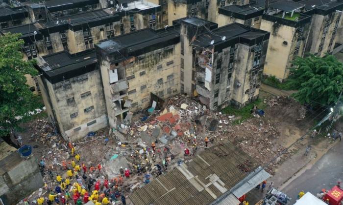 At Least 8 Dead After Apartment Building Crumbles in Brazil