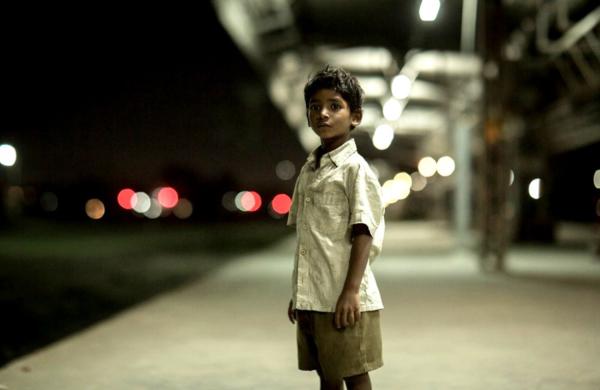 Sunny Pawar as young Saroo in “Lion.” (Transmission Films)
