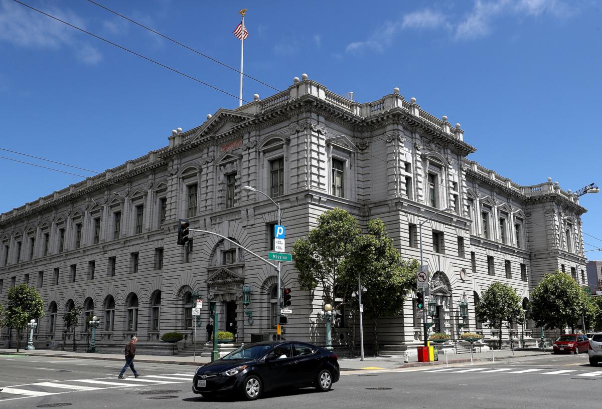 The 9th U.S. Circuit Court of Appeals in San Francisco on June 12, 2017. (Justin Sullivan/Getty Images)