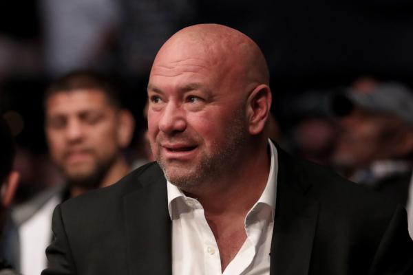 UFC President Dana White is seen during UFC 261 at VyStar Veterans Memorial Arena in Jacksonville, Fla., on April 24, 2021. (Alex Menendez/Getty Images)