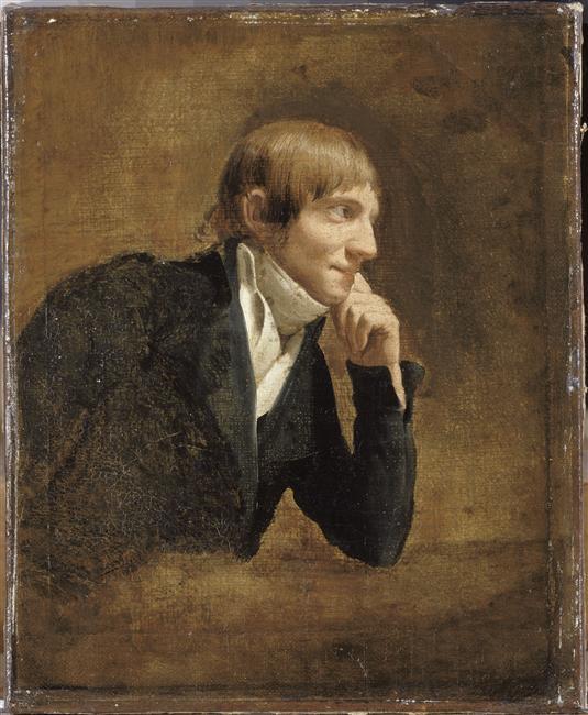"Portrait of Pierre-Joseph Redouté," circa 1800, by Louis-Léopold Boilly. Oil on canvas; 7 inches by 8 5/8 inches. (Public Domain)