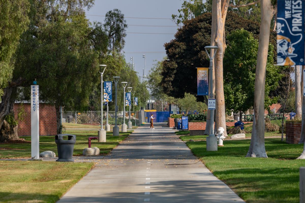 Orange Coast College campus, in Costa Mesa, Calif., on Oct. 4, 2020. (John Fredricks/The Epoch Times)