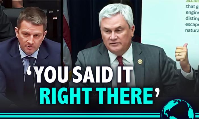 Rep. Comer Confronts Scientist Who Dismissed Lab-Leak Theory With His Own Messages