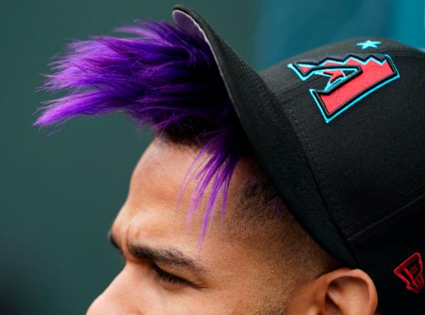 National League's Lourdes Gurriel Jr., of the Arizona Diamondbacks speaks during All-Star Game player availability in Seattle on July 10, 2023. (Lindsey Wasson/AP Photo)