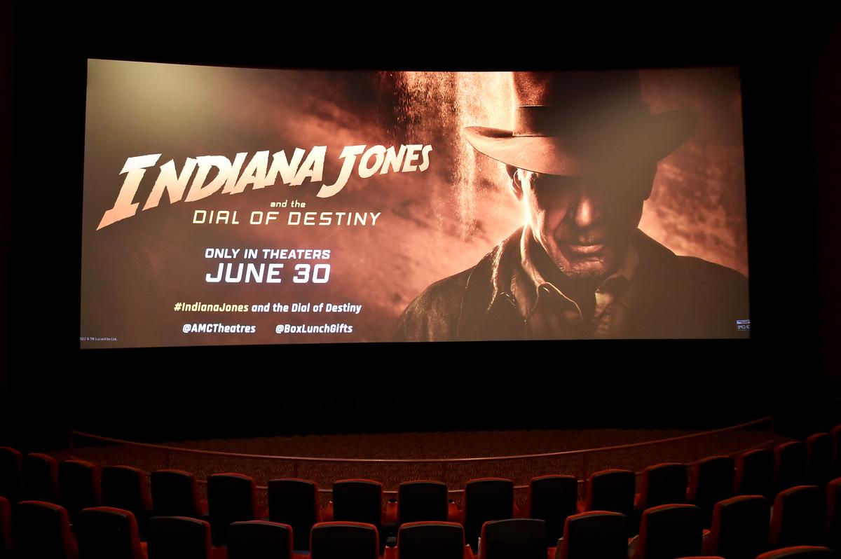 A view inside the "Indiana Jones and the Dial of Destiny" Special Screening at AMC Century City 15 in Los Angeles on June 28, 2023. (Alberto E. Rodriguez/Getty Images for Disney)