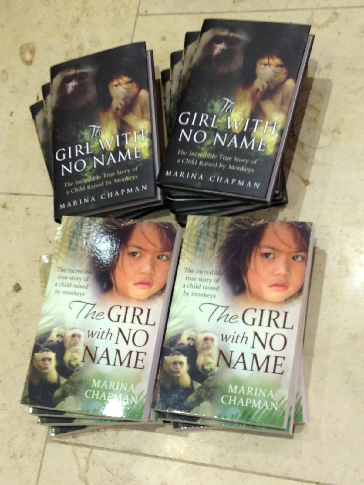 The first book on Marina Chapman's life, "The Girl With No Name," became a New York Times bestseller in 2013. (Courtesy of Marina Chapman)