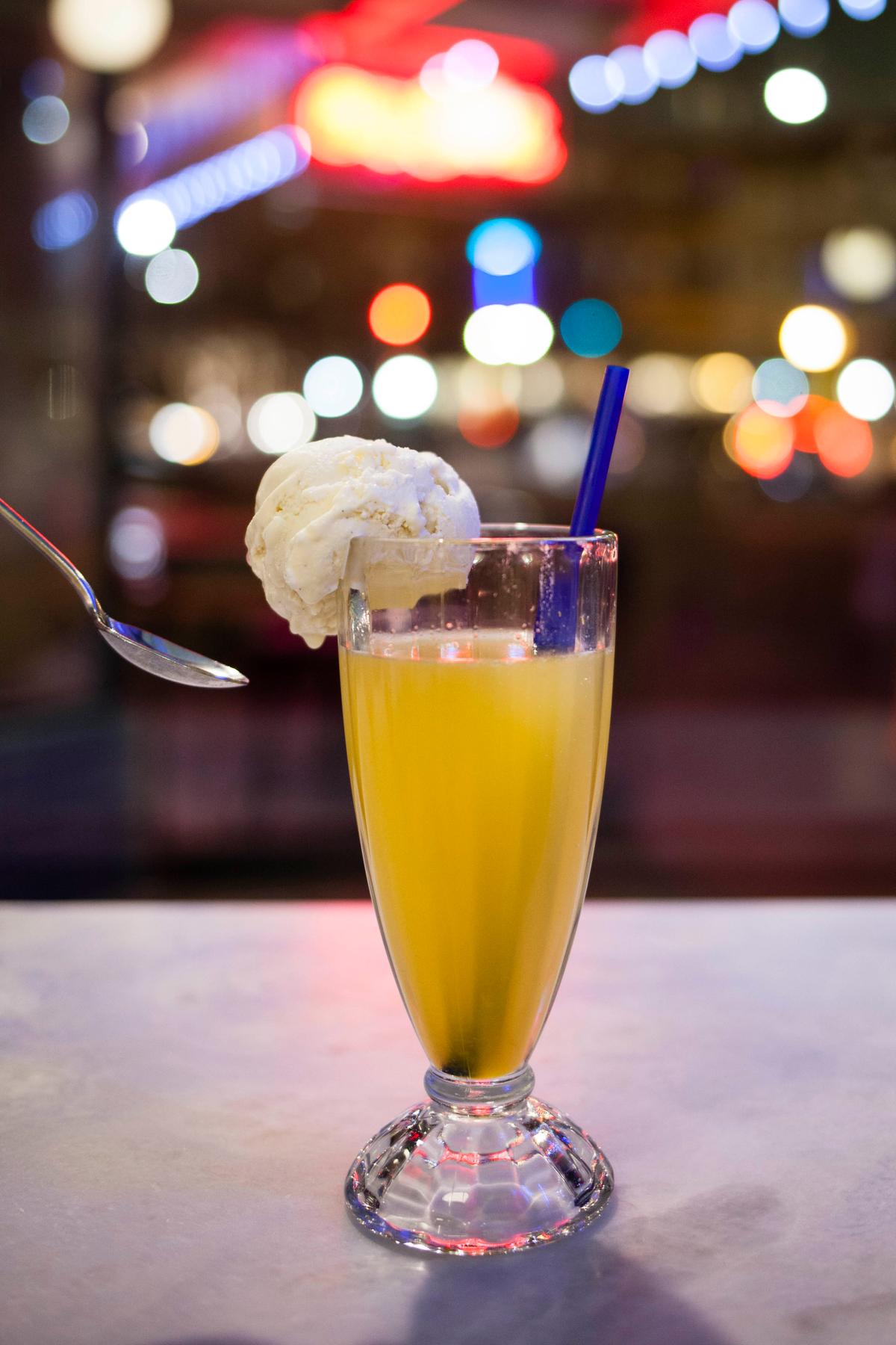 The Shugsicle, housemade orange soda with vanilla ice cream, at Shug's Soda Fountain and Ice Cream in Seattle. (Courtesy of Shug's)