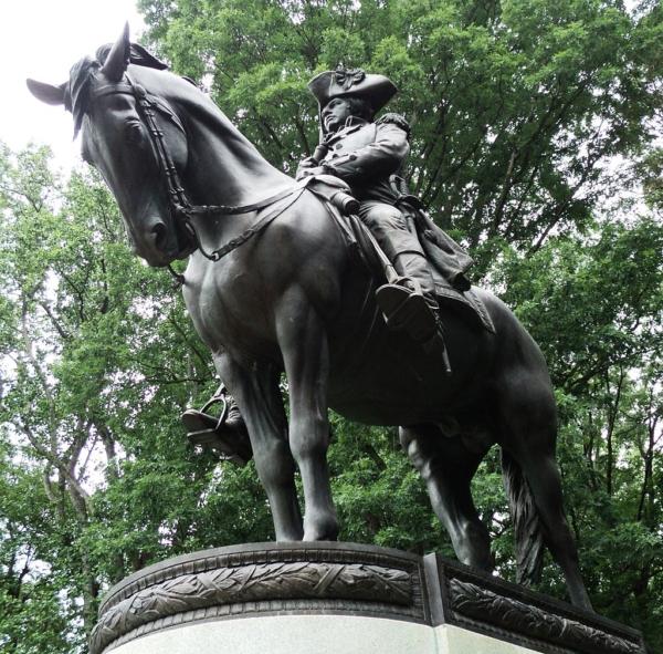 Monument to Gen. Nathanael Greene in the Guilford Courthouse National Military Park in Greensboro, N.C. (<a title="User:MarmadukePercy" href="https://commons.wikimedia.org/wiki/User:MarmadukePercy">MarmadukePercy</a>/<a class="mw-mmv-license" href="https://creativecommons.org/licenses/by-sa/3.0" target="_blank" rel="noopener">CC BY-SA 3.0</a>)