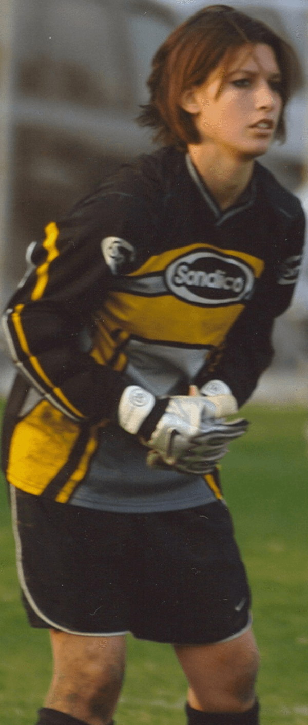 An undated photo of Amber Craig as a soccer goalkeeper. (Courtesy of With Hope, The Amber Craig Memorial Foundation)