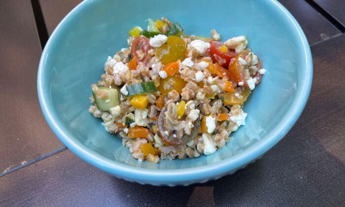 Gazpacho-Style Farro Salad Is Refreshing in the Summer