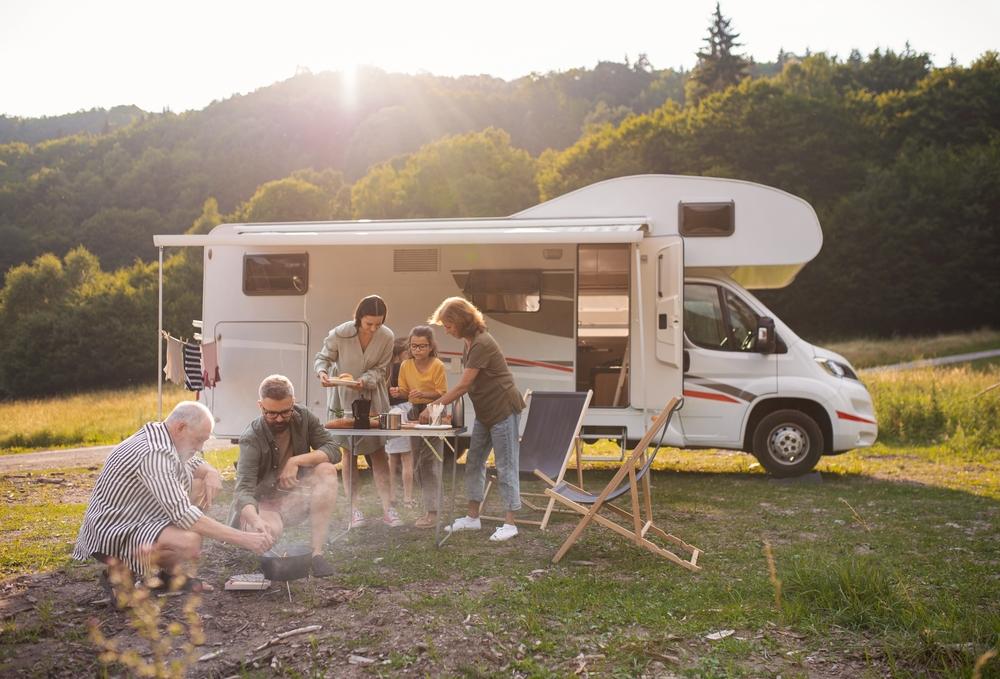 A Class C RV is a great choice for small families or two couples; they offer ample room and are easy to drive. (Ground Picture/Shutterstock)