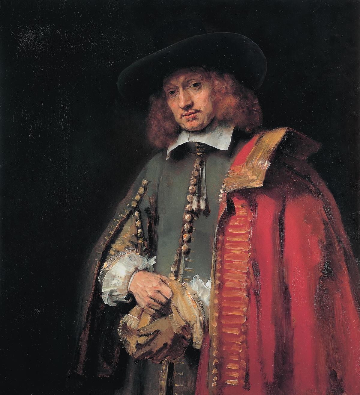 "Portrait of Jan Six," 1654, by Rembrandt. Oil on canvas; 44 inches by 40.1 inches. Six Collection, Amsterdam. (Public Domain)