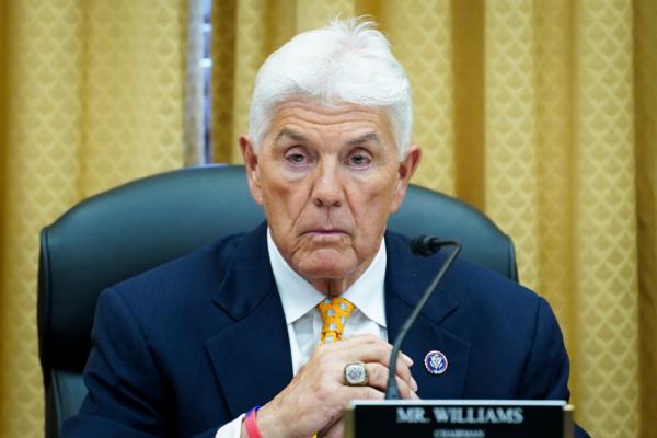 Rep. Roger Williams (R-Texas) speaks at a hearing on "Stolen Taxpayer Funds: Reviewing the SBA and OIG Reports of Fraud in Pandemic Lending Programs" in Washington on July 13, 2023. (Madalina Vasiliu/The Epoch Times)