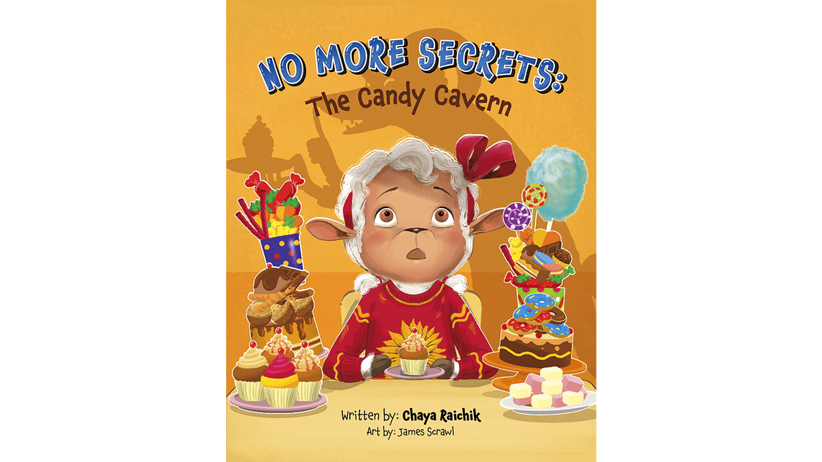 Book cover for "No More Secrets: The Candy Cavern" by Chaya Raichik.