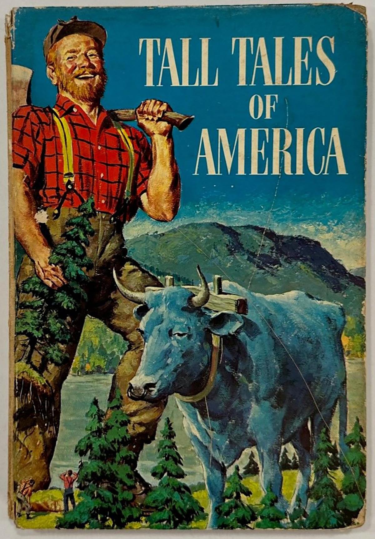 Book cover for "Tall Tales of America,"1958, with illustrations by Al Schmidt. (Guild Press, Inc.)