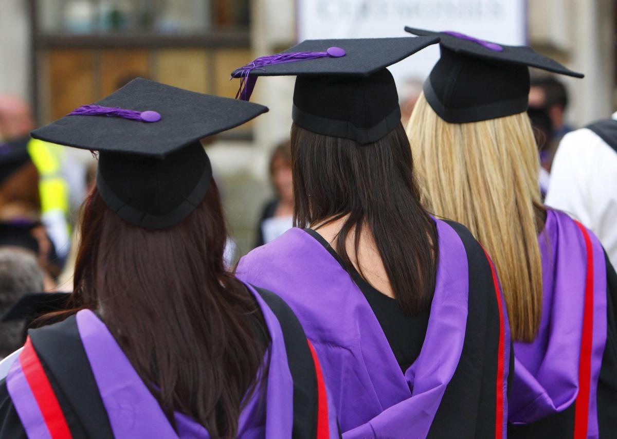 File photo of graduates attending a graduation ceremony at a UK university on July 16, 2008. (Chris Ison/PA Media)