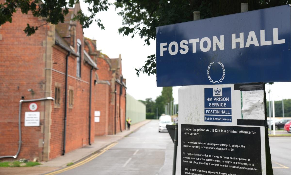 Foston Hall prison, where Carla Foster is being held ahead of her release, on July 18, 2023. (Danny Lawson/PA)