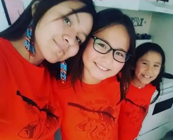 Danielle Swampy poses with her two daughters at a time when she had first started to rebuild her relationship with them. (Courtesy of Danielle Swampy)