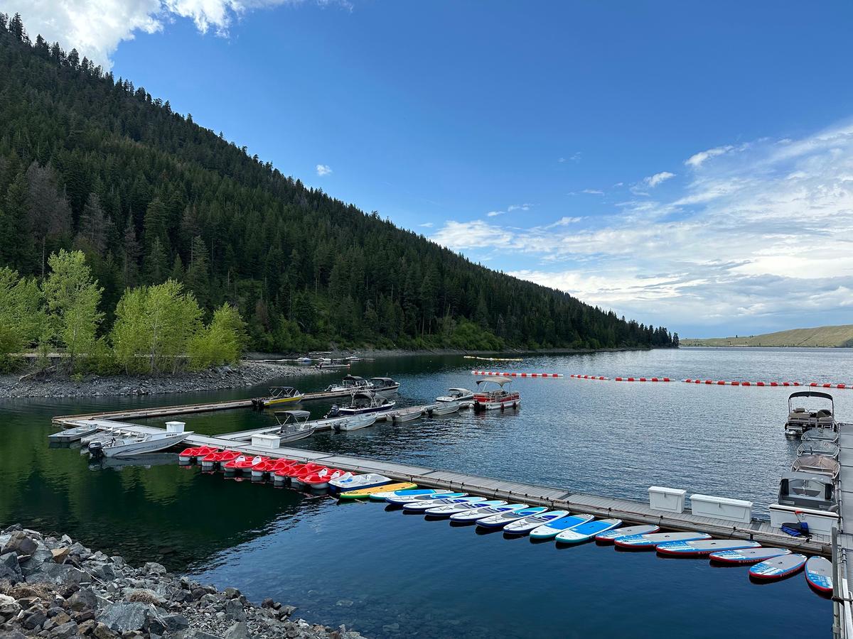 The nearby Wallowa State Park has plenty of paddle boats and boards for rent to get out on the glassy waters of Wallowa Lake. (Jackie Varriano/The Seattle Times/TNS)