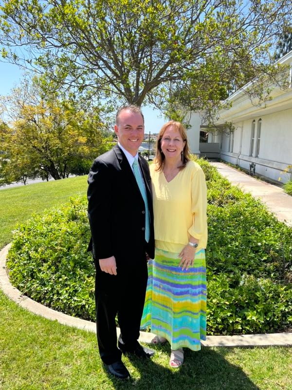Orange County Board of Education Trustee Tim Shaw and his mother Karen Shaw, the president of the Lowell Joint Unified School Board. (Courtesy of Tim Shaw)