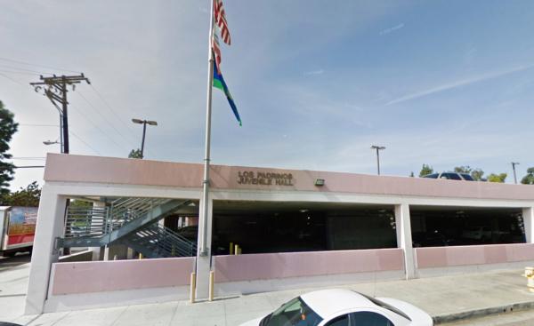 Los Padrinos Juvenile Hall in Downey, Calif., in a screenshot image. (Google Maps/Screenshot via The Epoch Times)