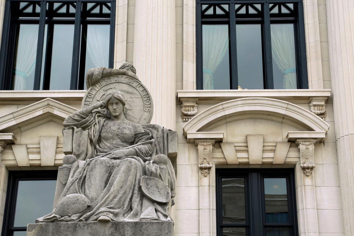 The Illinois Supreme Court building in Springfield, Ill on Aug. 27, 2014. (Seth Perlman/AP Photo)