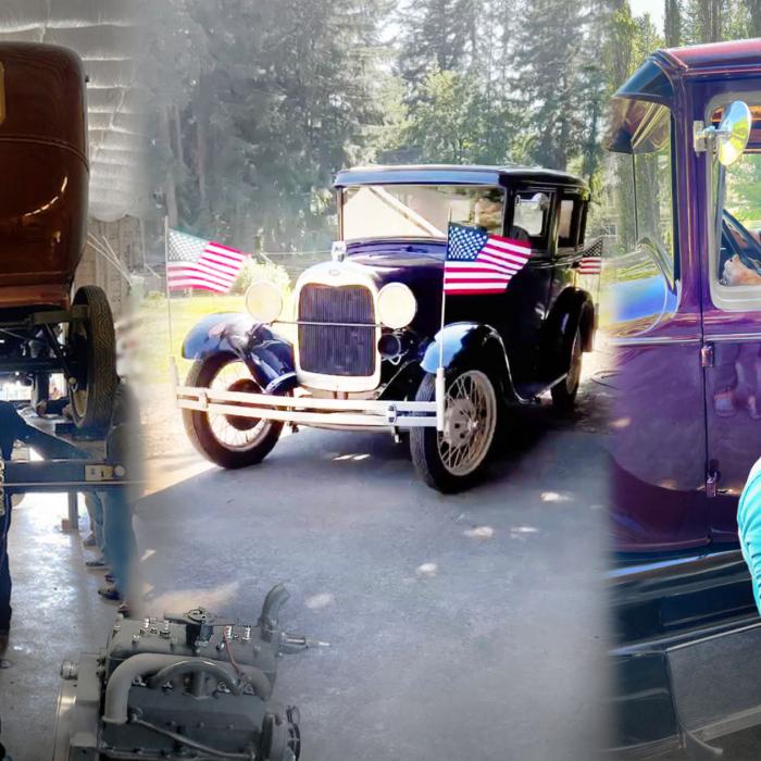 91-Year-Old Car Lover Gifts Teen Motor of 1929 Ford Model A—Then They Rebuild the Whole Car