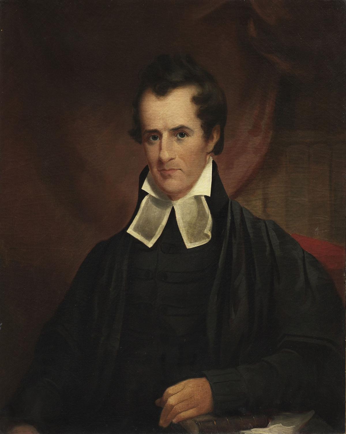 A portrait of Philip Lindsley, circa 1850, by George Dury. Oil on canvas. Princeton University Art Museum, N.J. (Public Domain)