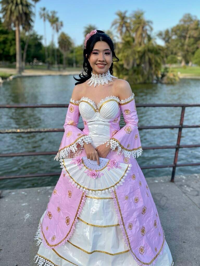 Karla Torres from California in her "Stuck at Prom" contest dress. (Courtesy of Duck Tape and Karla Torres)