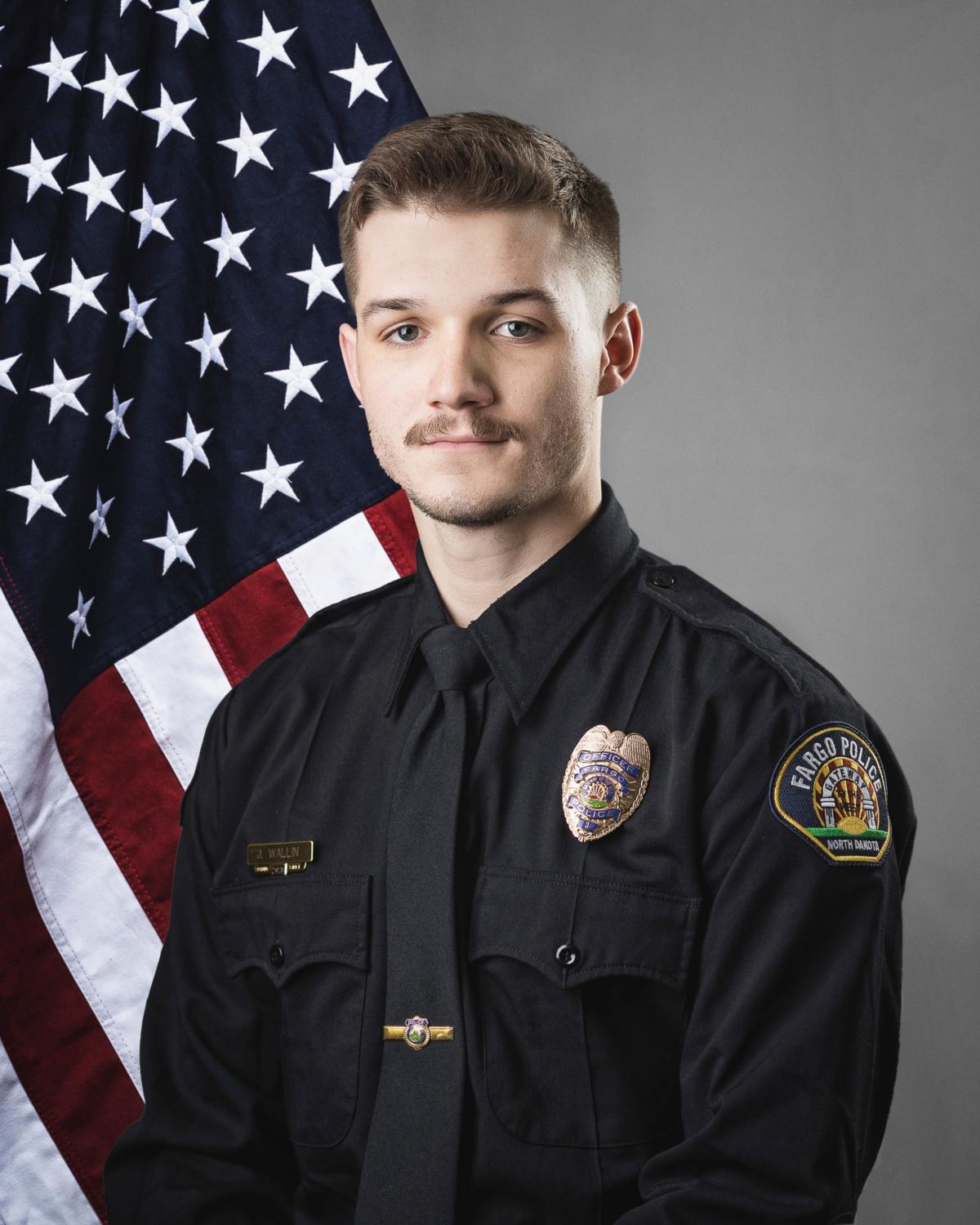 Fargo police officer Jake Wallin. (The City of Fargo, N.D., via AP)