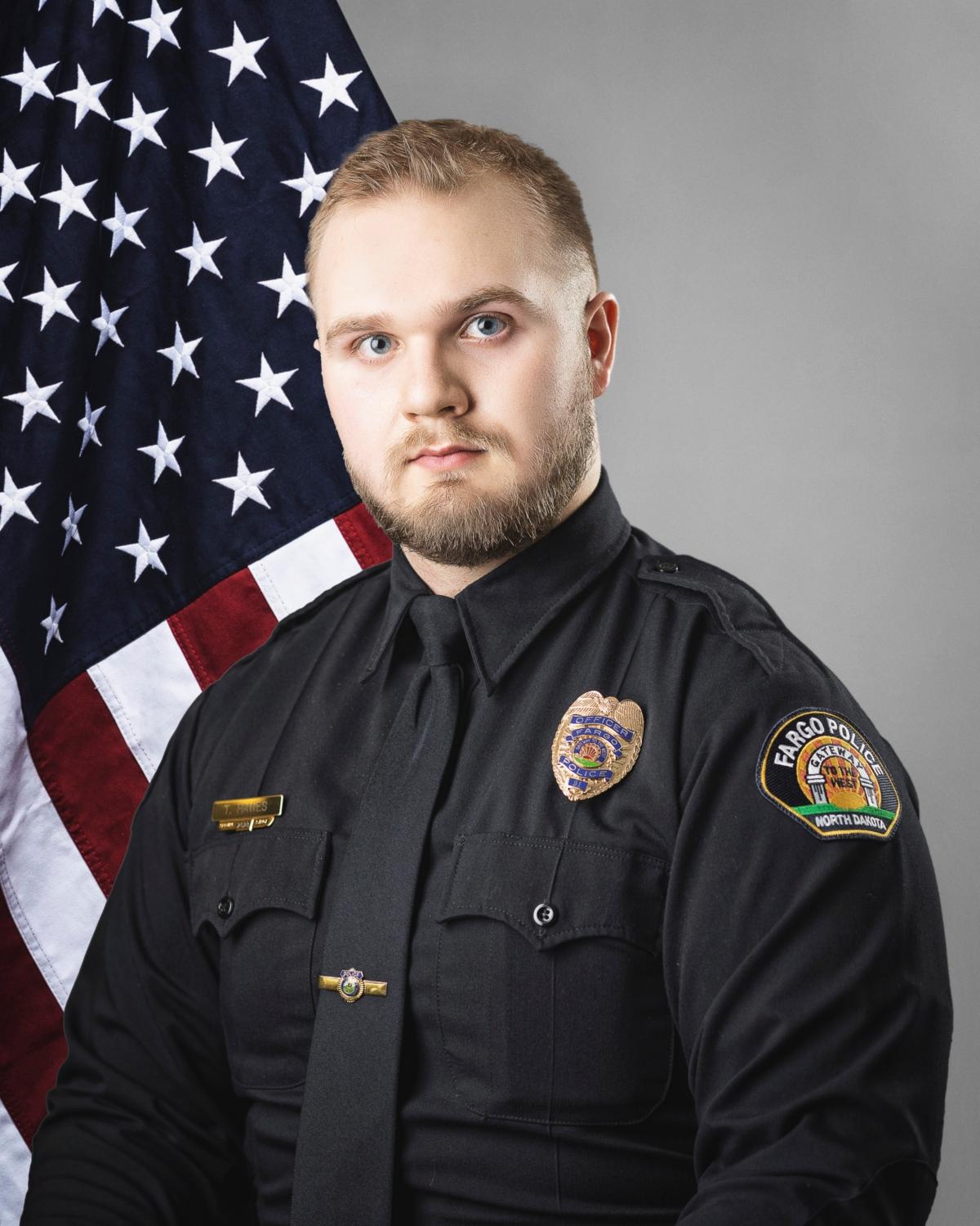 Fargo police officer Tyler Hawes. (The City of Fargo, N.D., via AP)