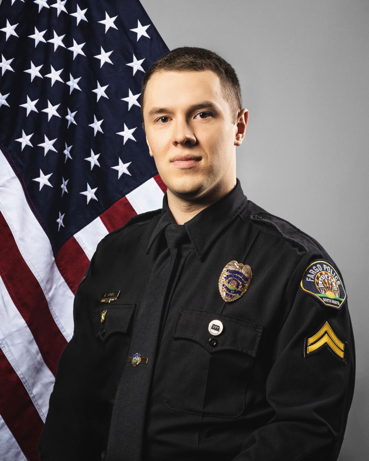 Fargo police officer Andrew Dotas. (The City of Fargo, N.D., via AP)