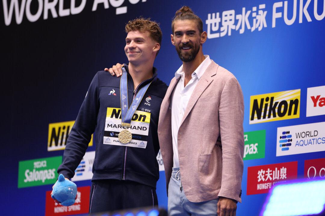 French Torpedo Marchand Smashes Phelps’s 15-year Record at Worlds