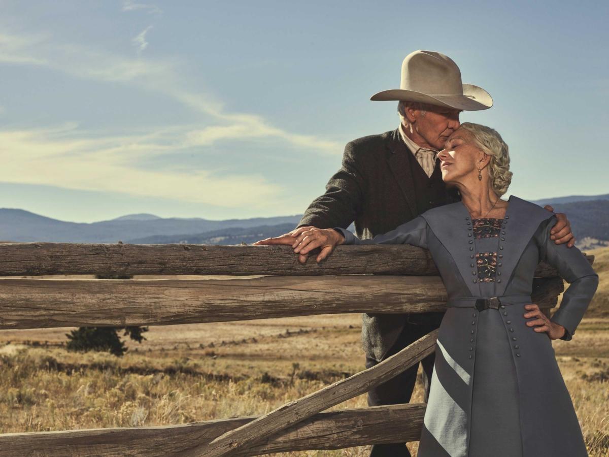 Harrison Ford and Helen Mirren co-star in the "Yellowstone" prequel, "1923." (MovieStillDB)
