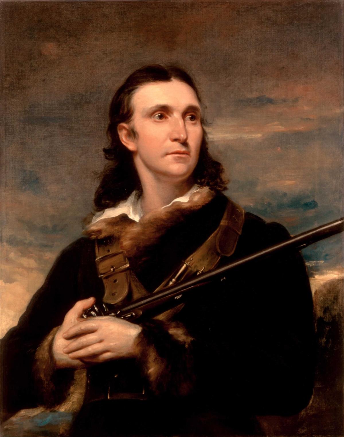 Portrait of ornithologist and painter John James Audubon by John Syme, 1826. Oil on canvas. (Public Domain)