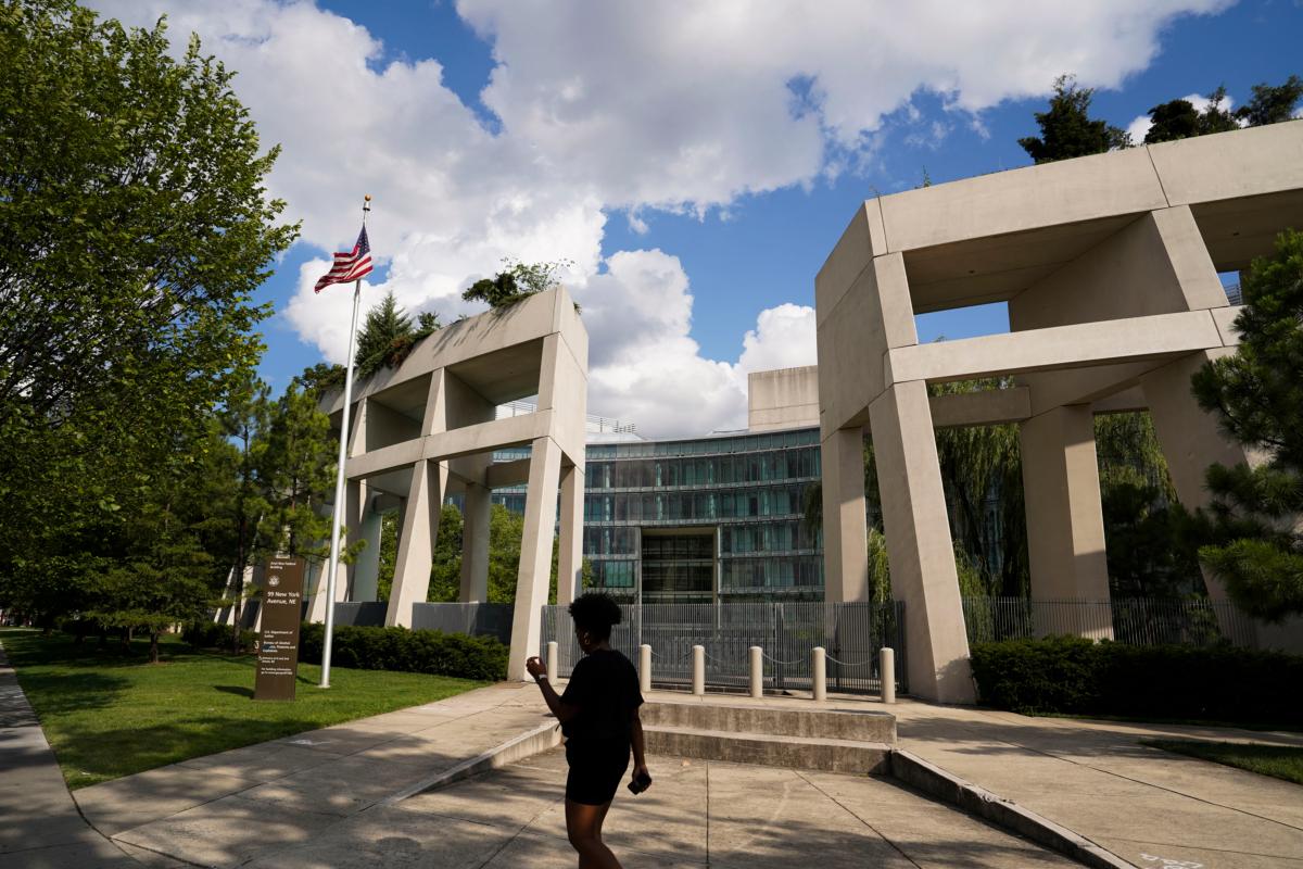 The Bureau of Alcohol, Tobacco, Firearms, and Explosives (ATF) headquarters in Washington on July 24, 2023. (Madalina Vasiliu/The Epoch Times)