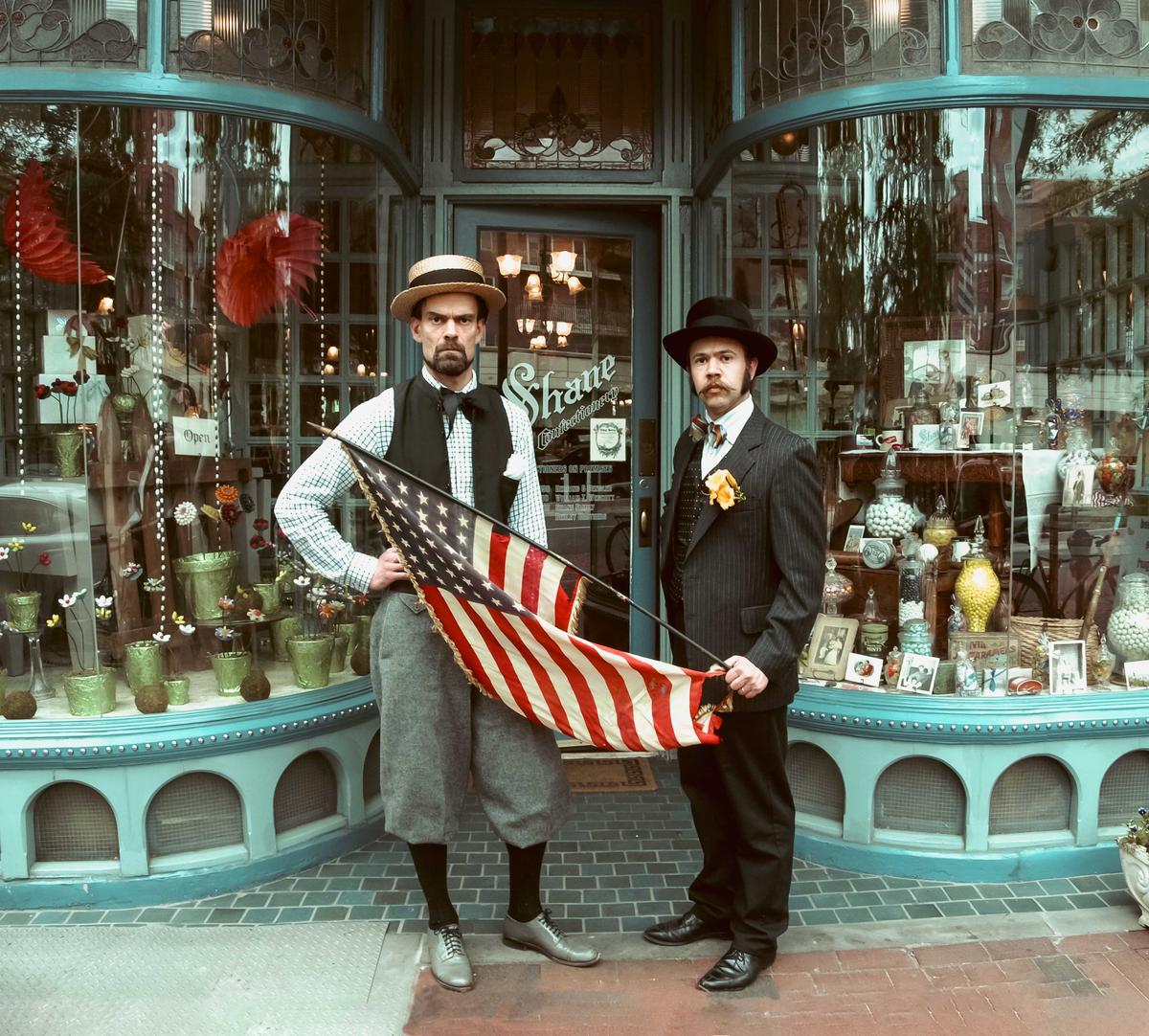 Brothers Ryan (L)<br/>and Eric Berley<br/>bought the historic<br/>candy shop in 2010. (Courtesy of Shane Confectionery)