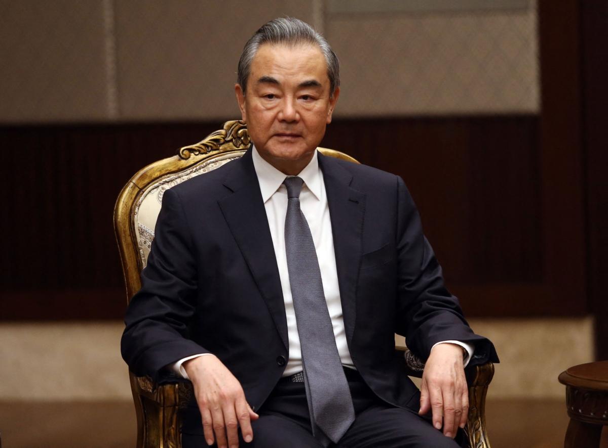 China's newly appointed foreign minister, Wang Yi, attends a meeting with his Turkish counterpart, in Ankara, on July 26, 2023. (Pool/AFP via Getty Images)