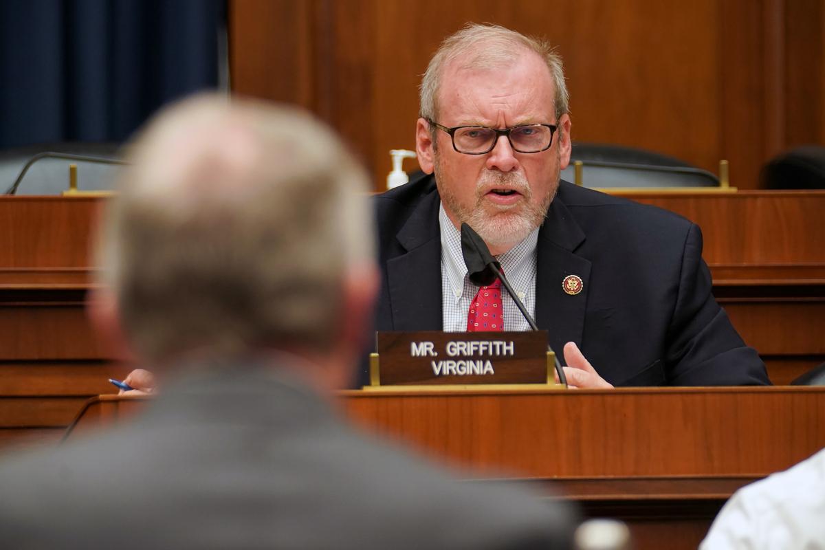 Rep. Morgan Griffith (R-Va.) asks questions to Dr. Richard Bright, former director of the Biomedical Advanced Research and Development Authority, during a House Energy and Commerce Subcommittee on Health hearing on May 14, 2020. (Greg Nash-Pool/Getty Images)
