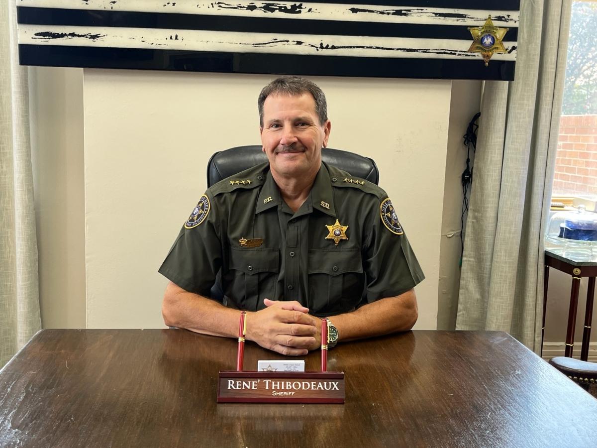 Sheriff Rene' Thibodeaux of Pointe Coupee Parish, La., in his office on July 27, 2023. (Courtesy of Rene' Thibodeaux)