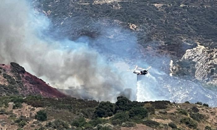 Hundreds of Acres Burned in 3 Fires in Hills Around Los Angeles