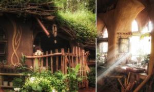 Tolkien Aficionado Builds ‘Hobbit House’ Covered in Growth in Forest—And She Lives in It, Too