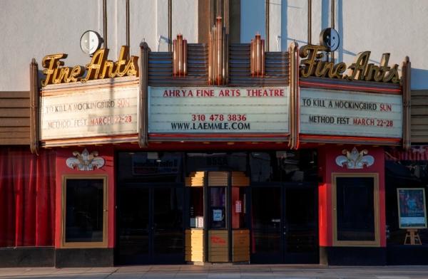 A Laemmle theater in the documentary "Only in Theaters." (Wishing Well Entertainment/Kino Lorber)
