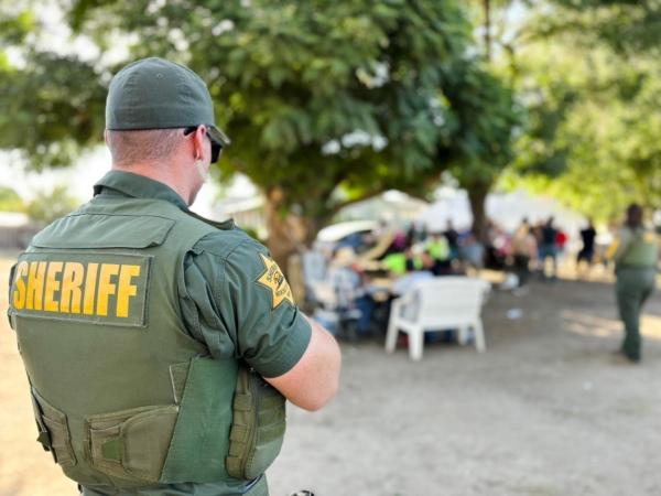 The Merced County Sheriff’s Department in California discovered several migrants who were human trafficking victims living in “horrible” conditions and working as apparent indentured laborers at an illegal marijuana grow operation in Merced, Calif., on July 26, 2023. California is one of the nation's top destination states for human trafficking, according to Attorney General Rob Bonta. (Courtesy of Merced County Sheriff’s Department)